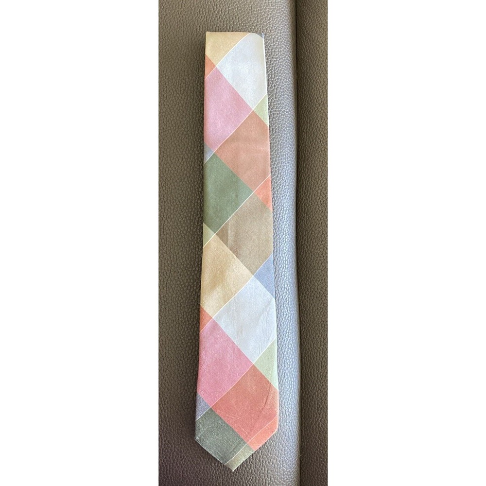 Thai Silk 100% Men’s Neck Tie Thailand Hand Work Multicolored